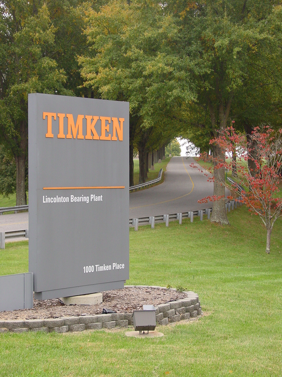 Timken Bearing Plant sign
